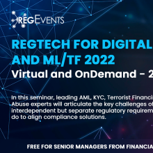 Seminar: RegTech for digital surveillance and ML/TF On-Demand